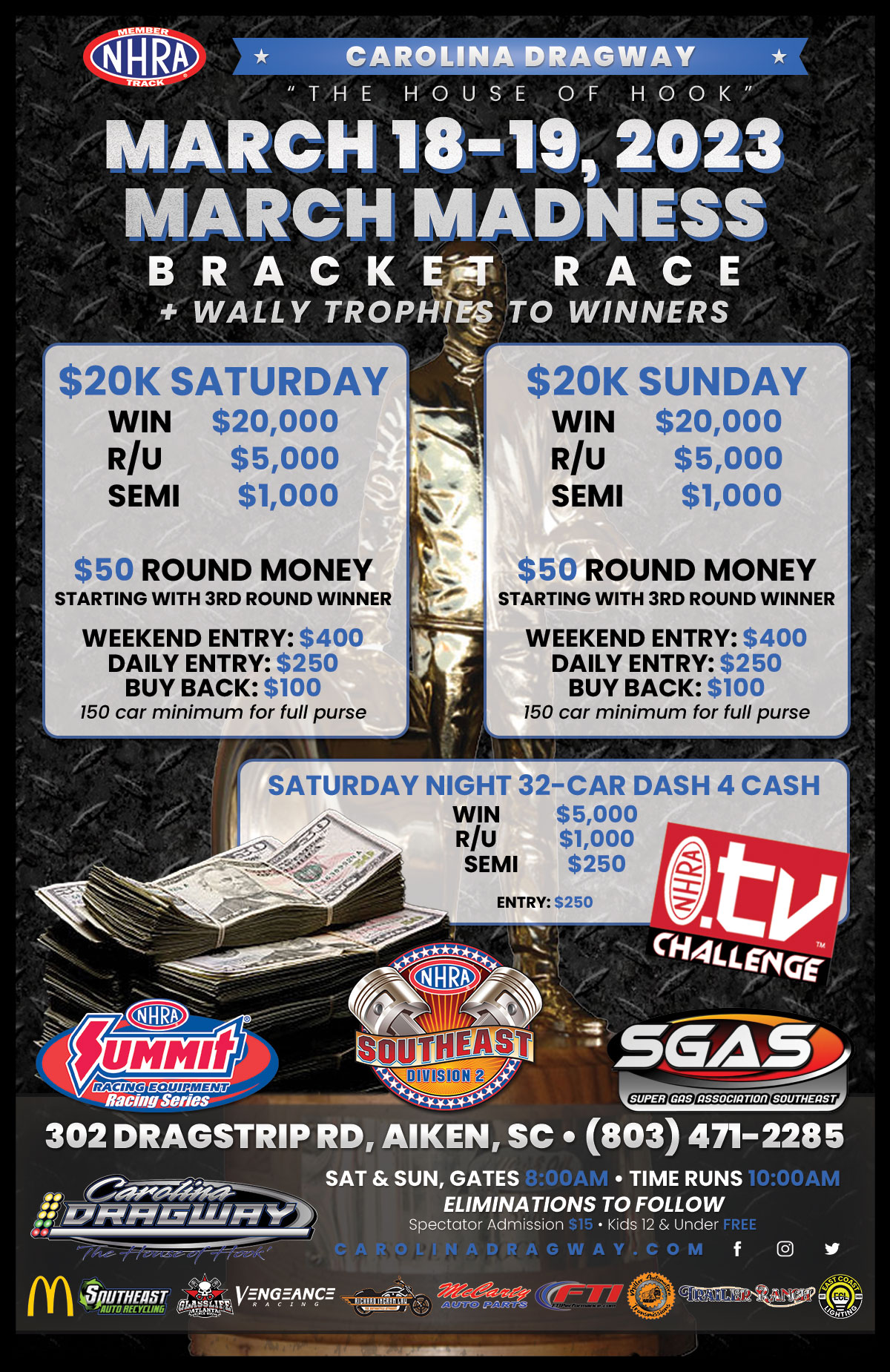 carolina dragway big bucks